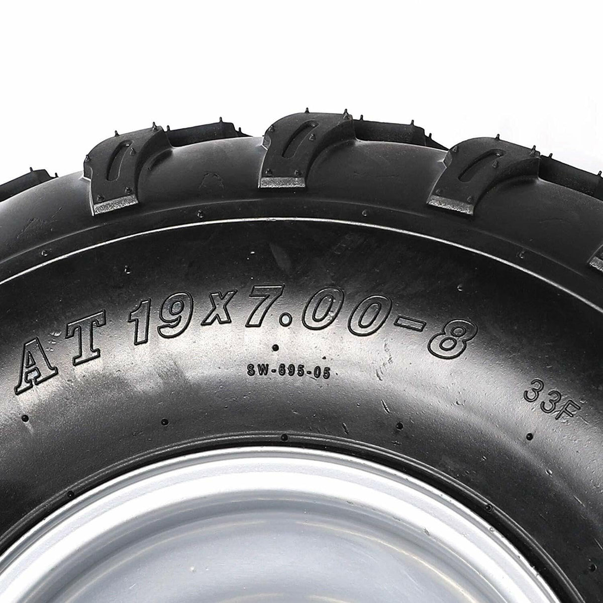 19x7-8 8 Inch All Terrain Tubeless Tire Wheel Assembly 4 Pack E699