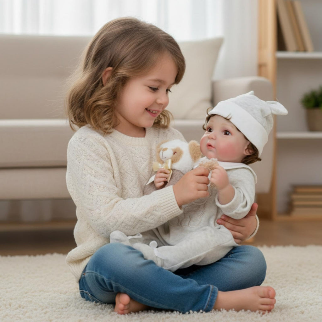20-Inch Realistic Reborn Baby Doll with Hand-Rooted Hair X508