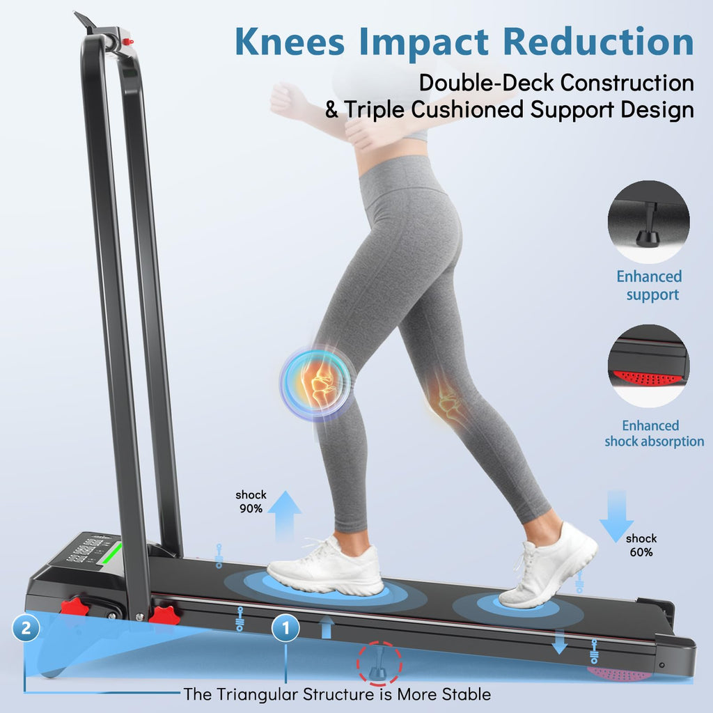Foldable Treadmill with Incline and Handle Bar G7765