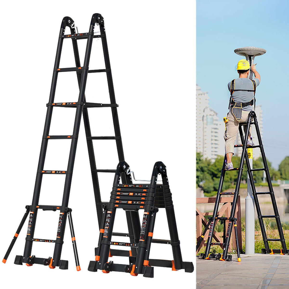 Aluminum Telescoping Ladder 330lbs G5545