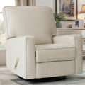 Beige Swivel Rocker Recliner Chair T929