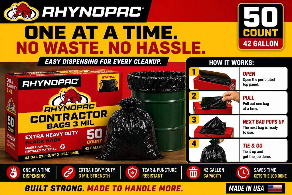42 Gallon 3 Mil Contractor Trash Bag B11099