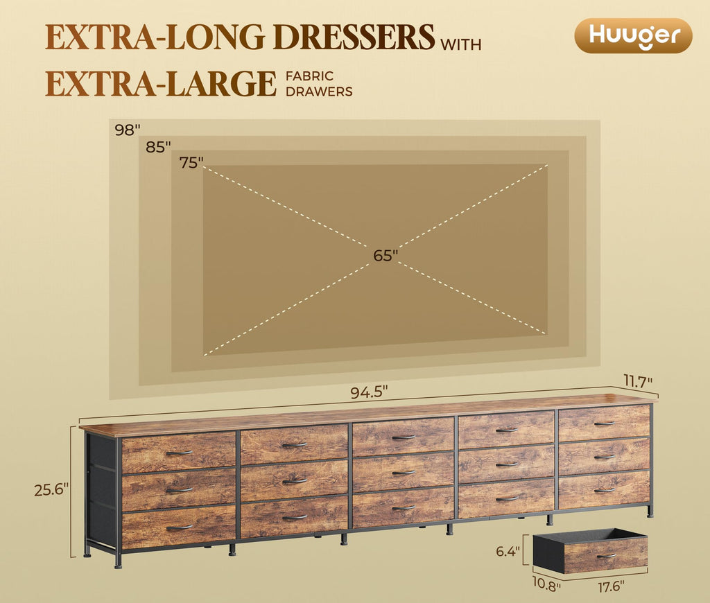 94.5 Inch Extra Long Dresser L549838