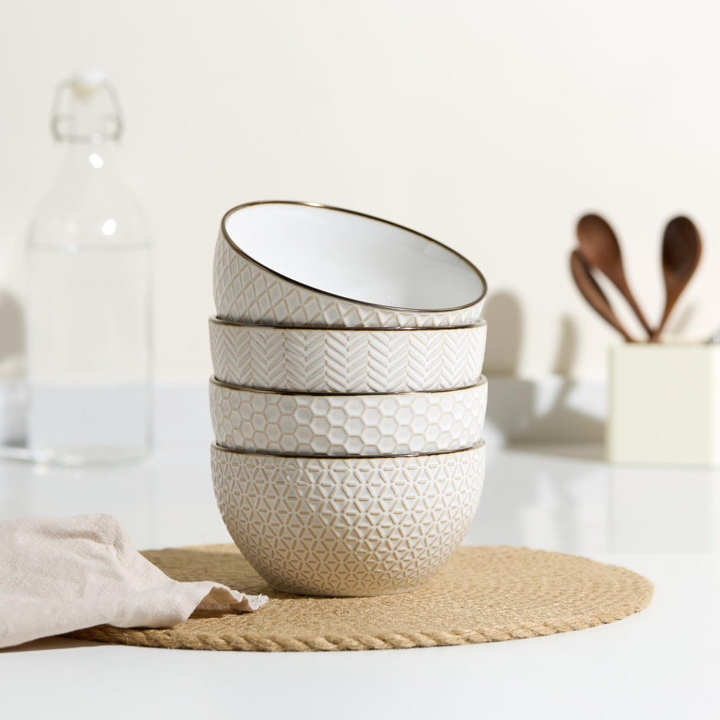 Ceramic Soup Bowls Set of 4, 26 oz P3707