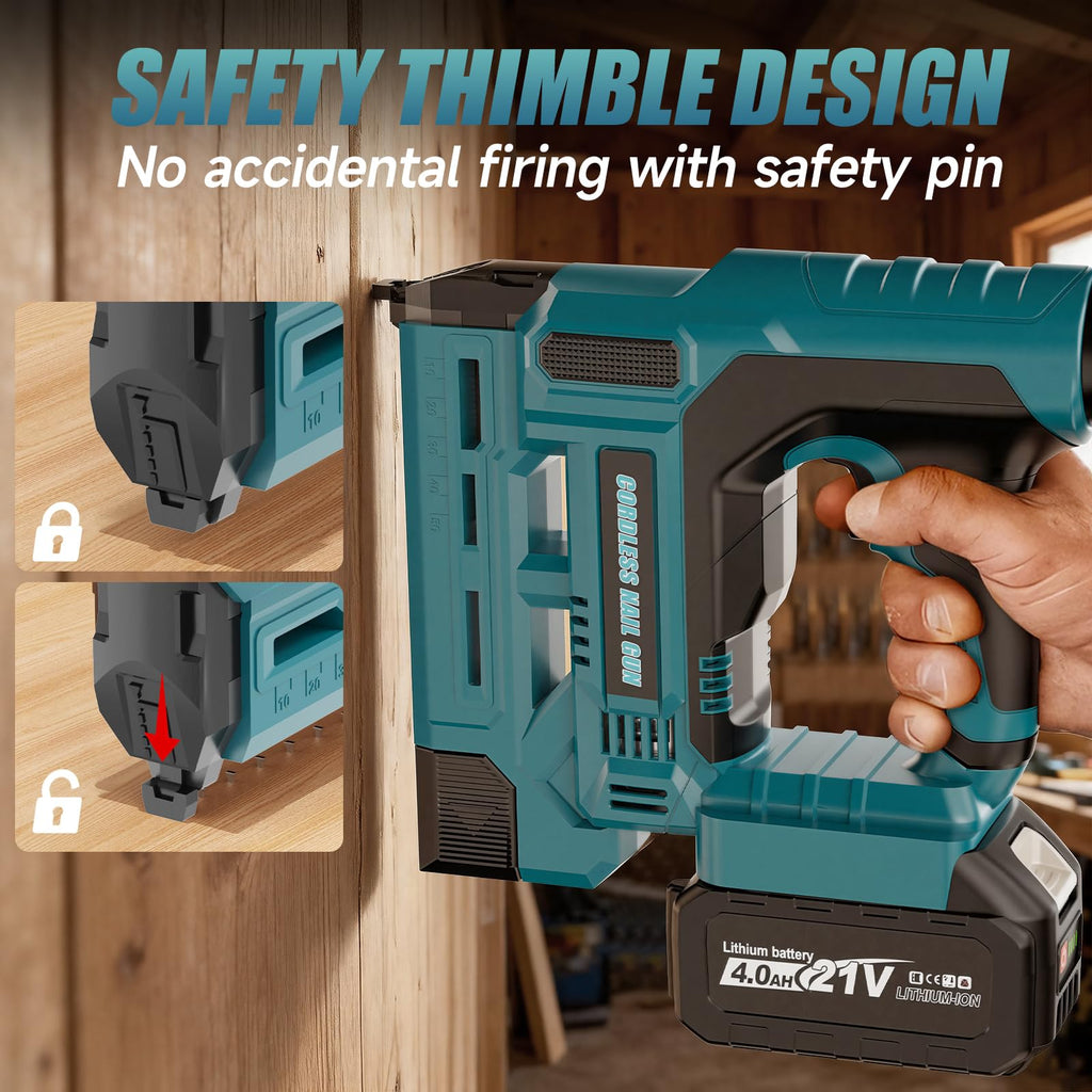 18 Gauge 2 in 1 Cordless Brad Nailer & Staple Gun N484262