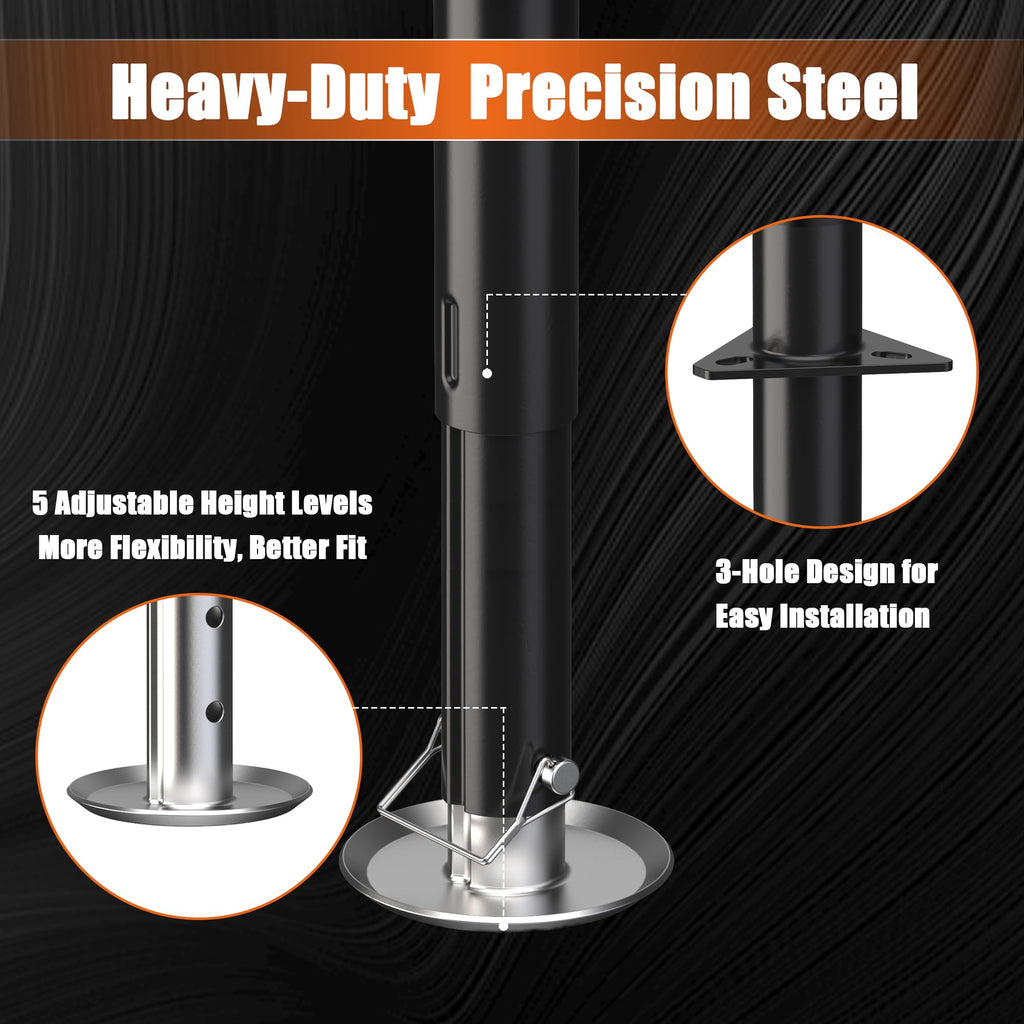 5000lbs A-Frame Trailer Jack 30" Lift Adjustable Drop Leg M90738