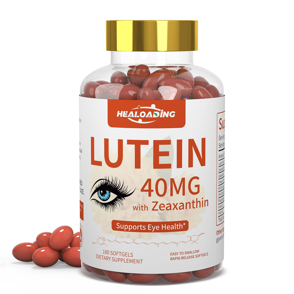 Lutein and Zeaxanthin Softgels with Vitamins C, E, Omega 3 H325