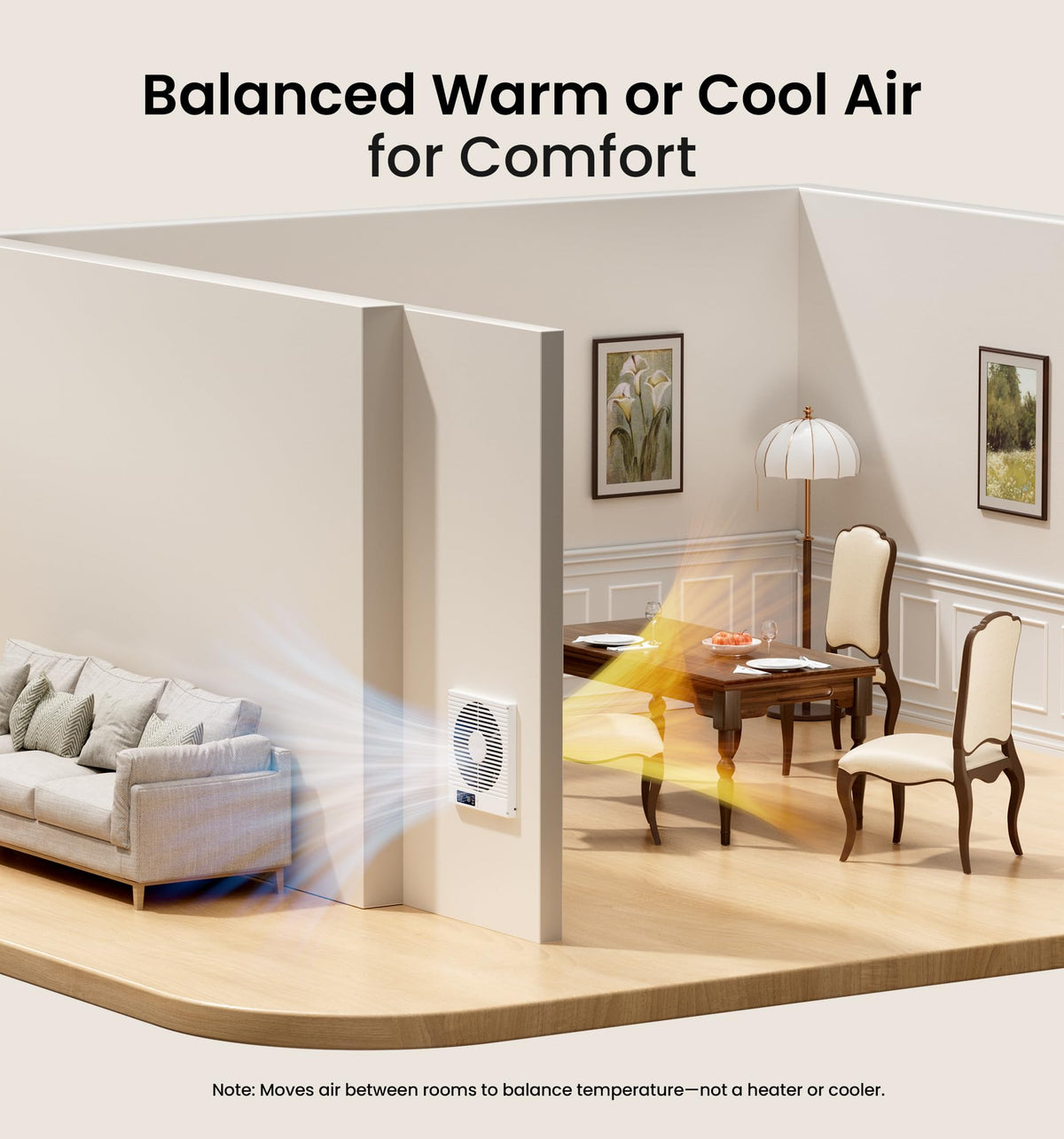 8" Room to Room Ventilation Fan with Remote X776