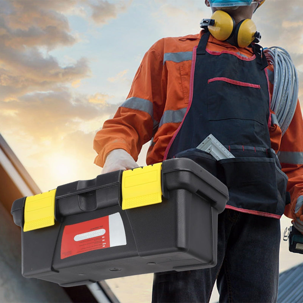 10 Inch Plastic Toolbox with 2 Layer Organization F739393