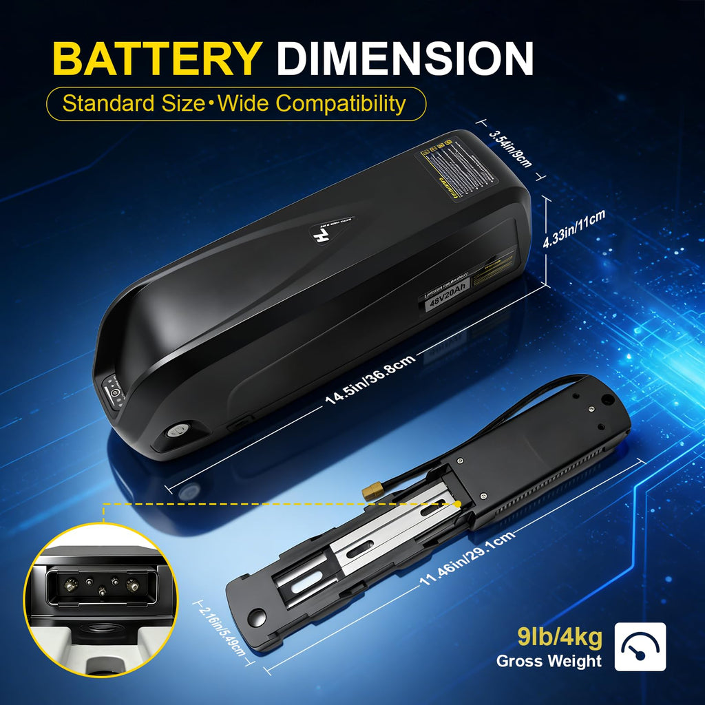 48V 13Ah Lithium Battery with 40A BMS Q673