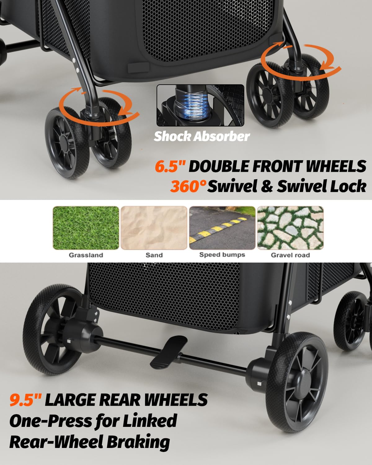 Black Dog Stroller M177459