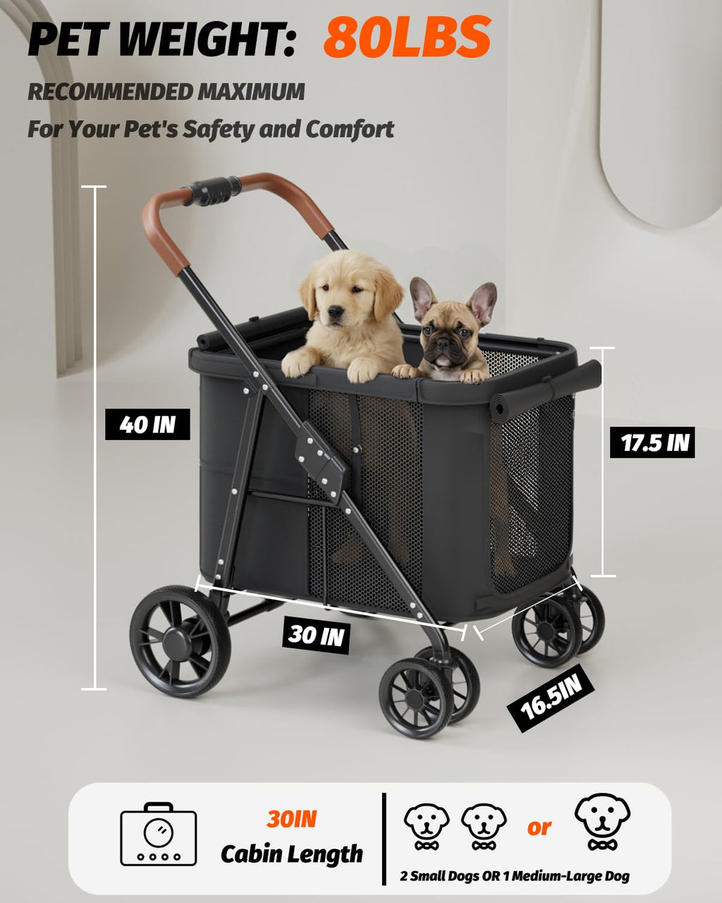 Black Dog Stroller M177459