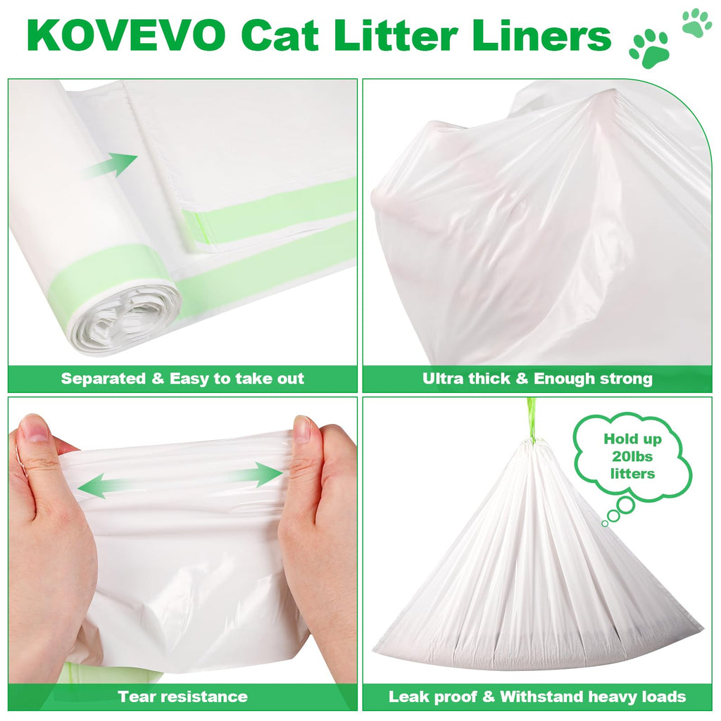 100 PCS Jumbo Cat Litter Box Liners 36"x19" M77262