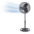 Oscillating Standing Pedestal Fan 16" Black H38622