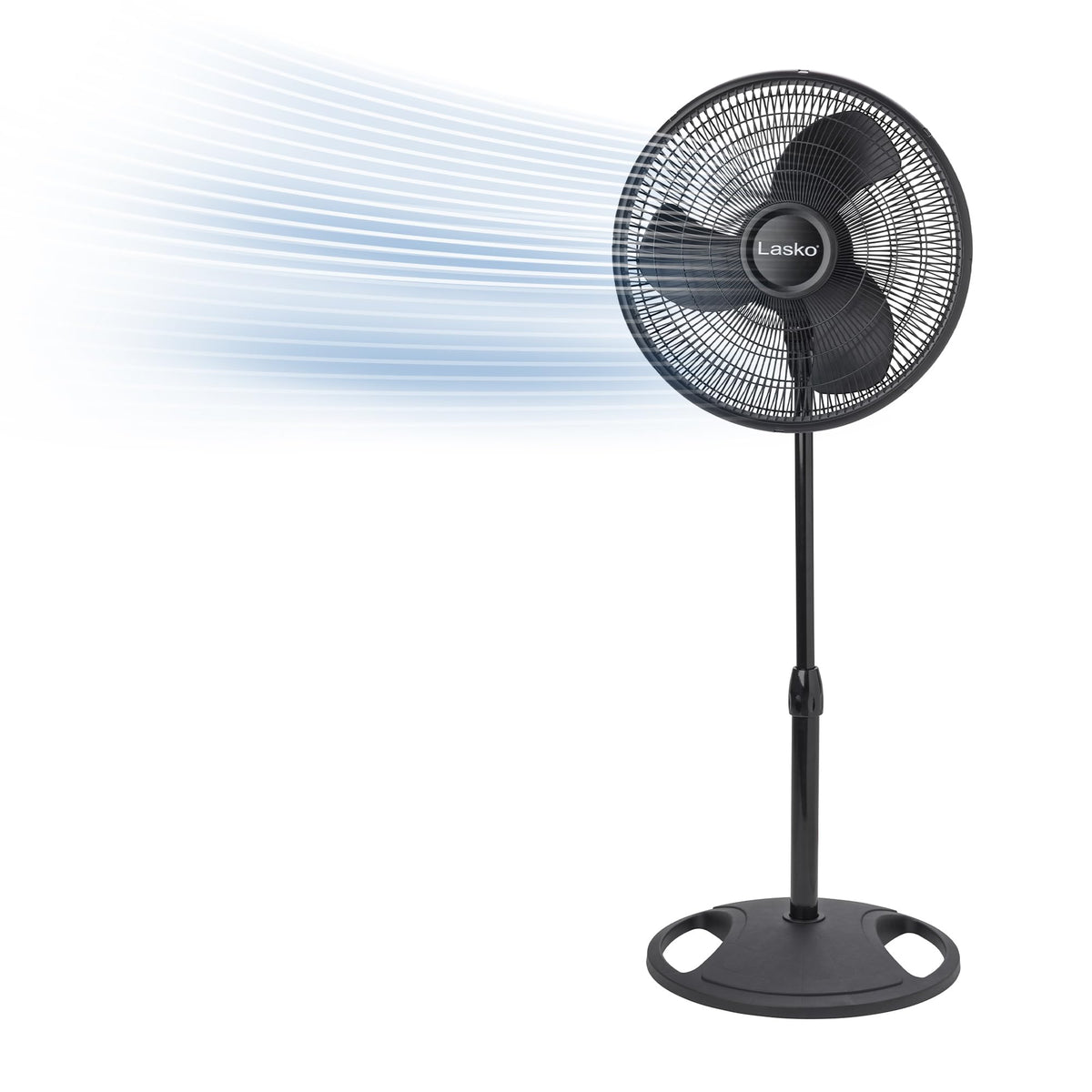 Oscillating Standing Pedestal Fan 16" Black H38622