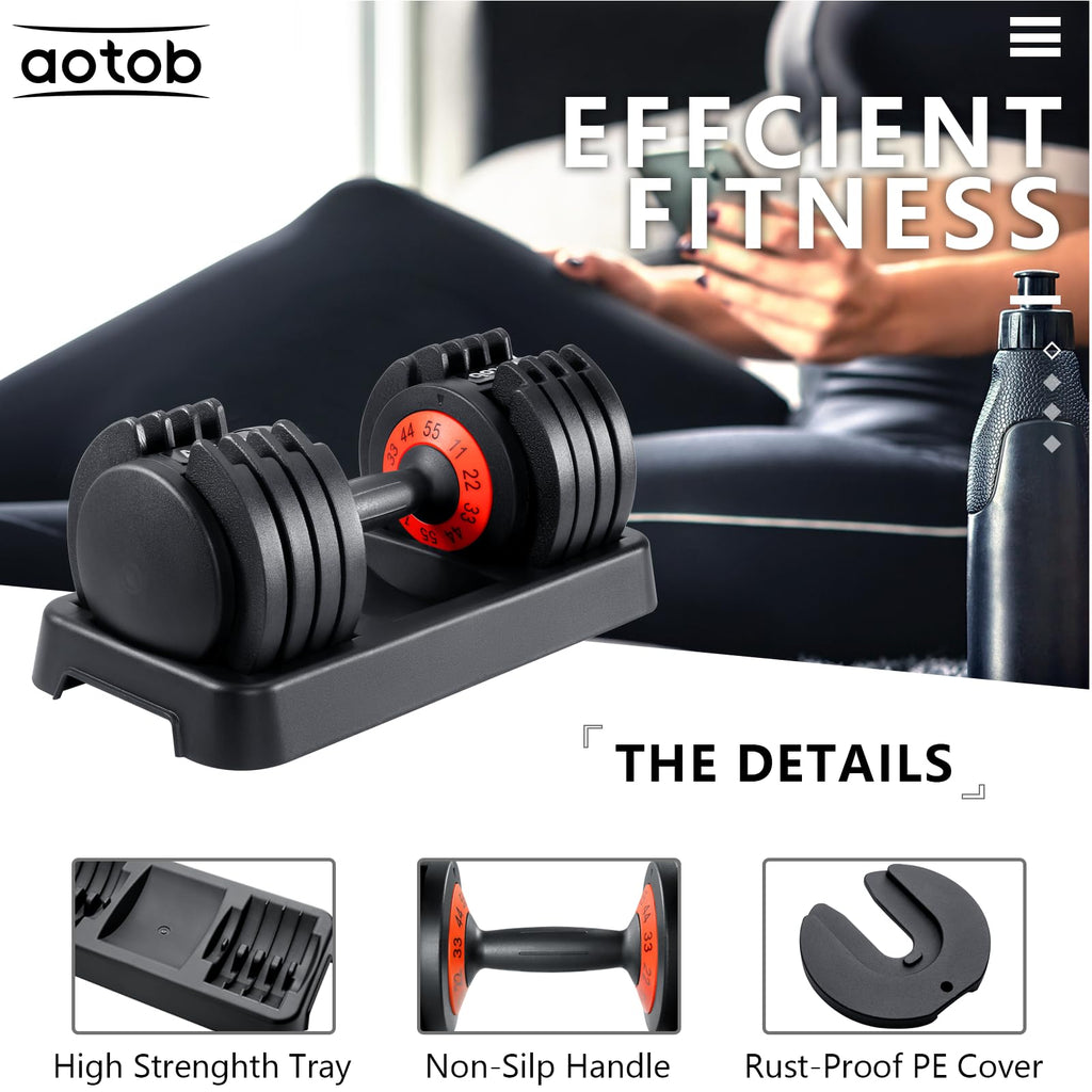 Adjustable Dumbbell Set 25/55 Lbs (Pair) H80158