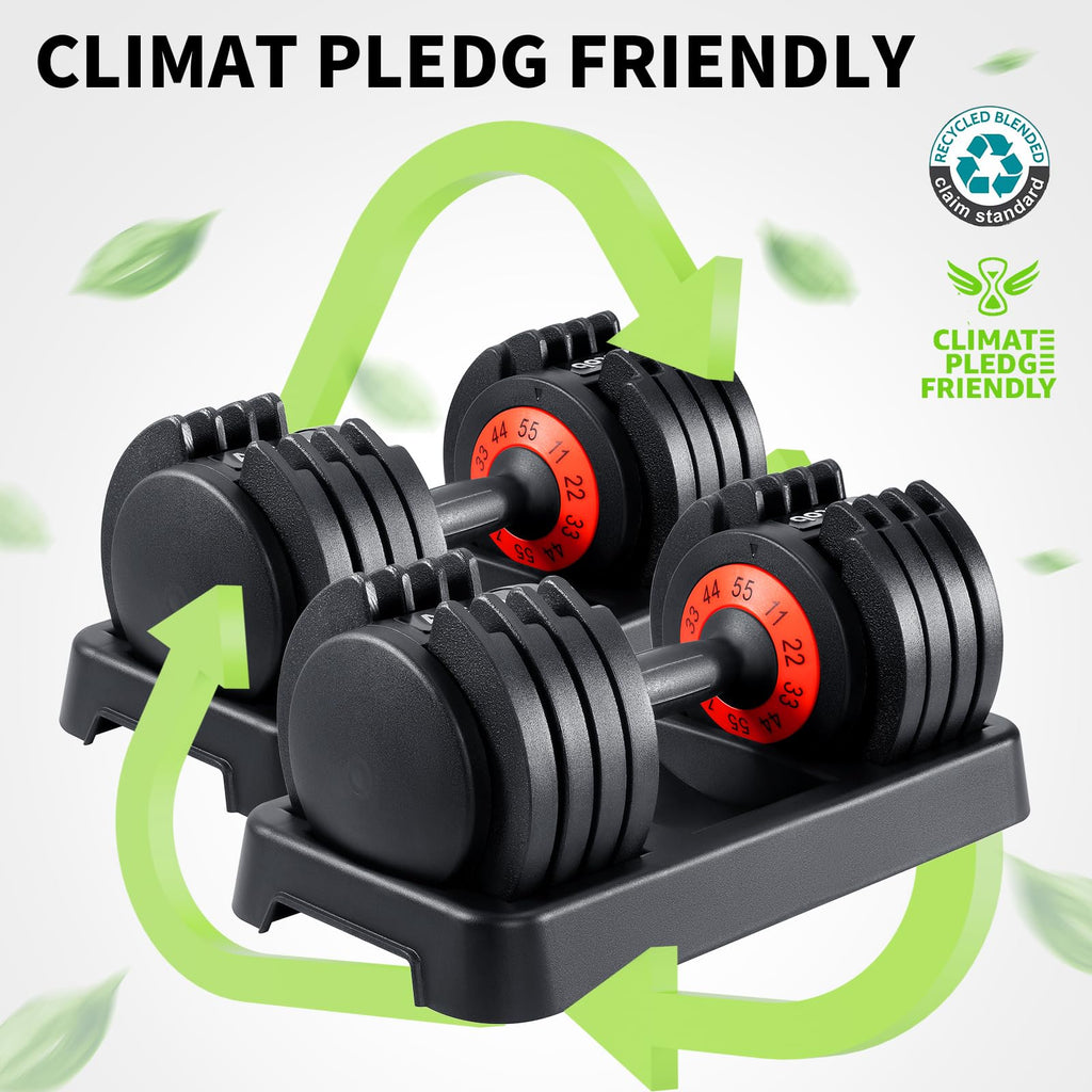 Adjustable Dumbbell Set 25/55 Lbs (Pair) H80158