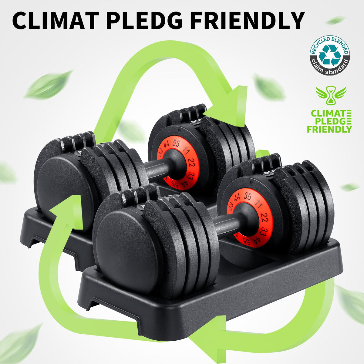 Adjustable Dumbbell Set 25/55 Lbs (Pair) H80158