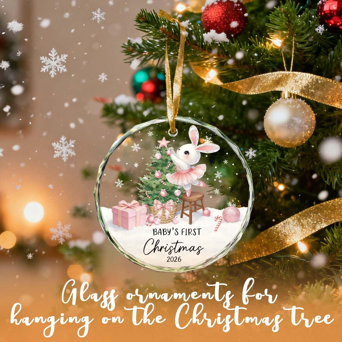Baby Girl First Christmas Ornament J3885