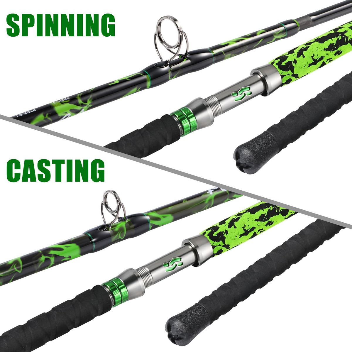 Carbon Fishing Rod with Solid Tip D424