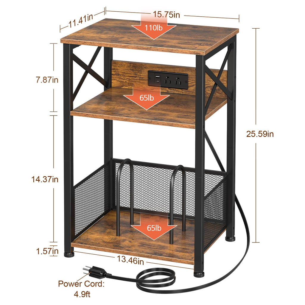 Record Player Stand with Charging Station N748446