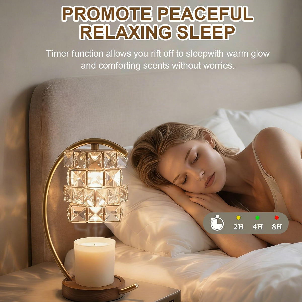 Candle Warmer Lamp with Timer Dimmable Wax Warmer G6479