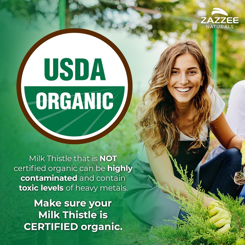 Organic Milk Thistle 30:1 Extract 120 Capsules F984