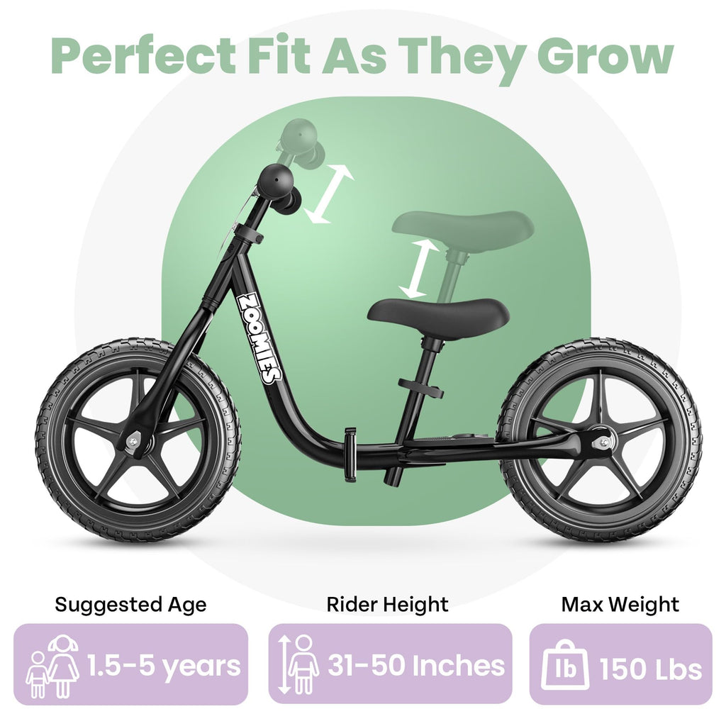 12" Toddler Balance Bike with Carrying Strap L560