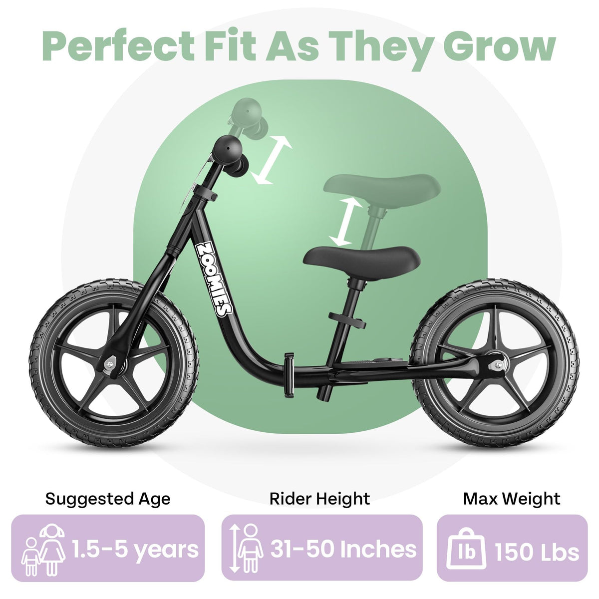 12" Toddler Balance Bike with Carrying Strap L560