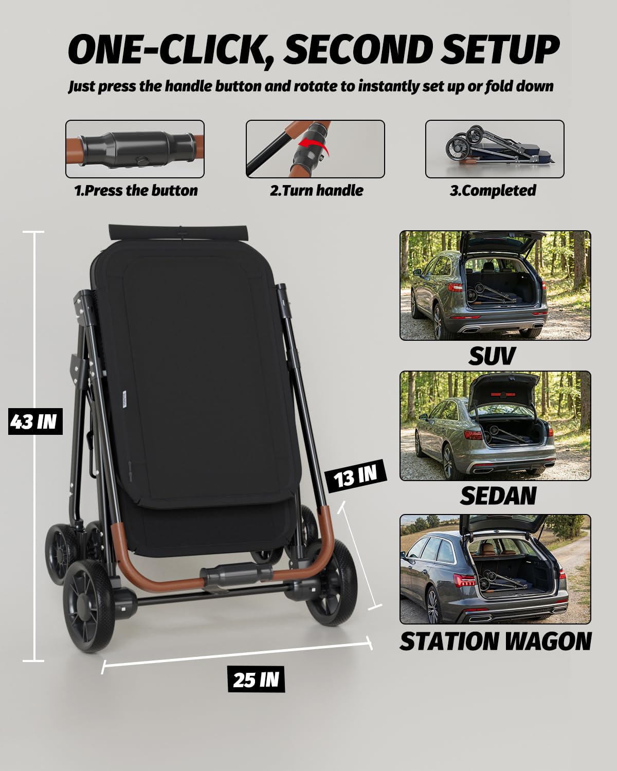 Black Dog Stroller M177459
