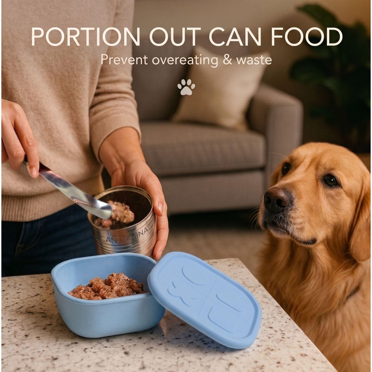 Airtight Pet Wet Food Storage Containers with Lids 4-Pack 12oz Z737454
