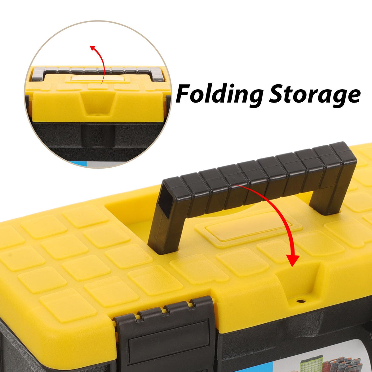 10 Inch Tool Box Organizer Hard Carrying Case T2345