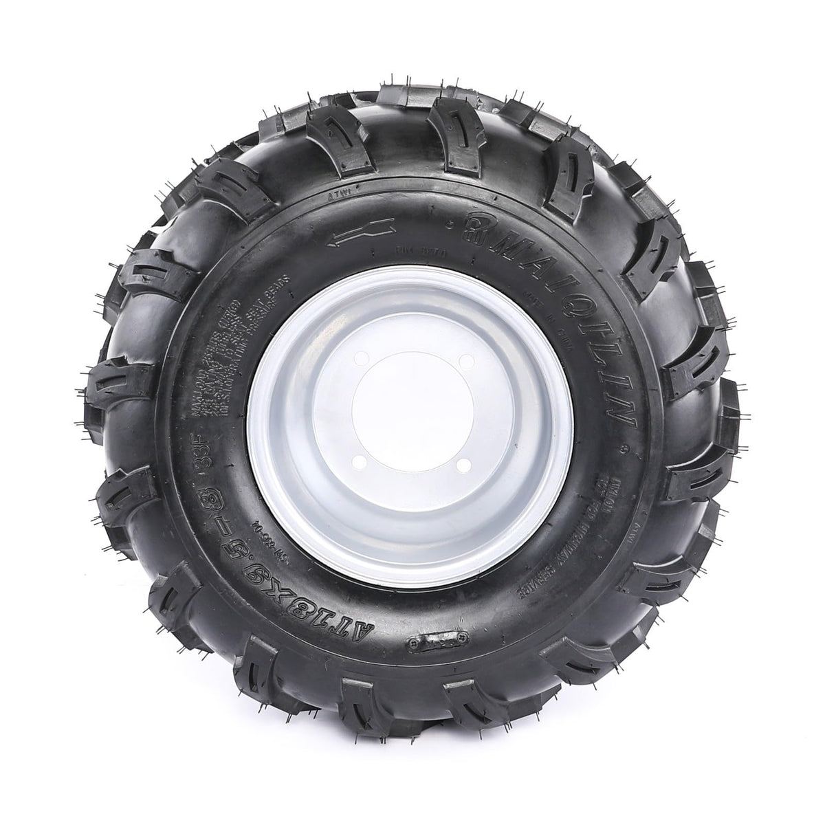 19x7-8 8 Inch All Terrain Tubeless Tire Wheel Assembly 4 Pack E699