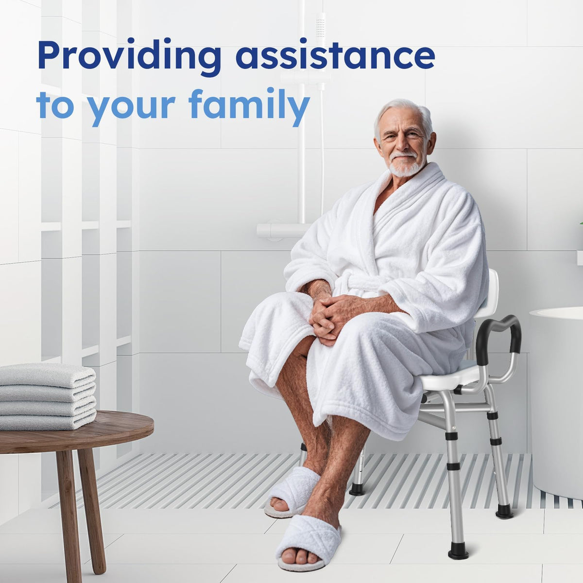 Shower Chair with Arms and Back A55007
