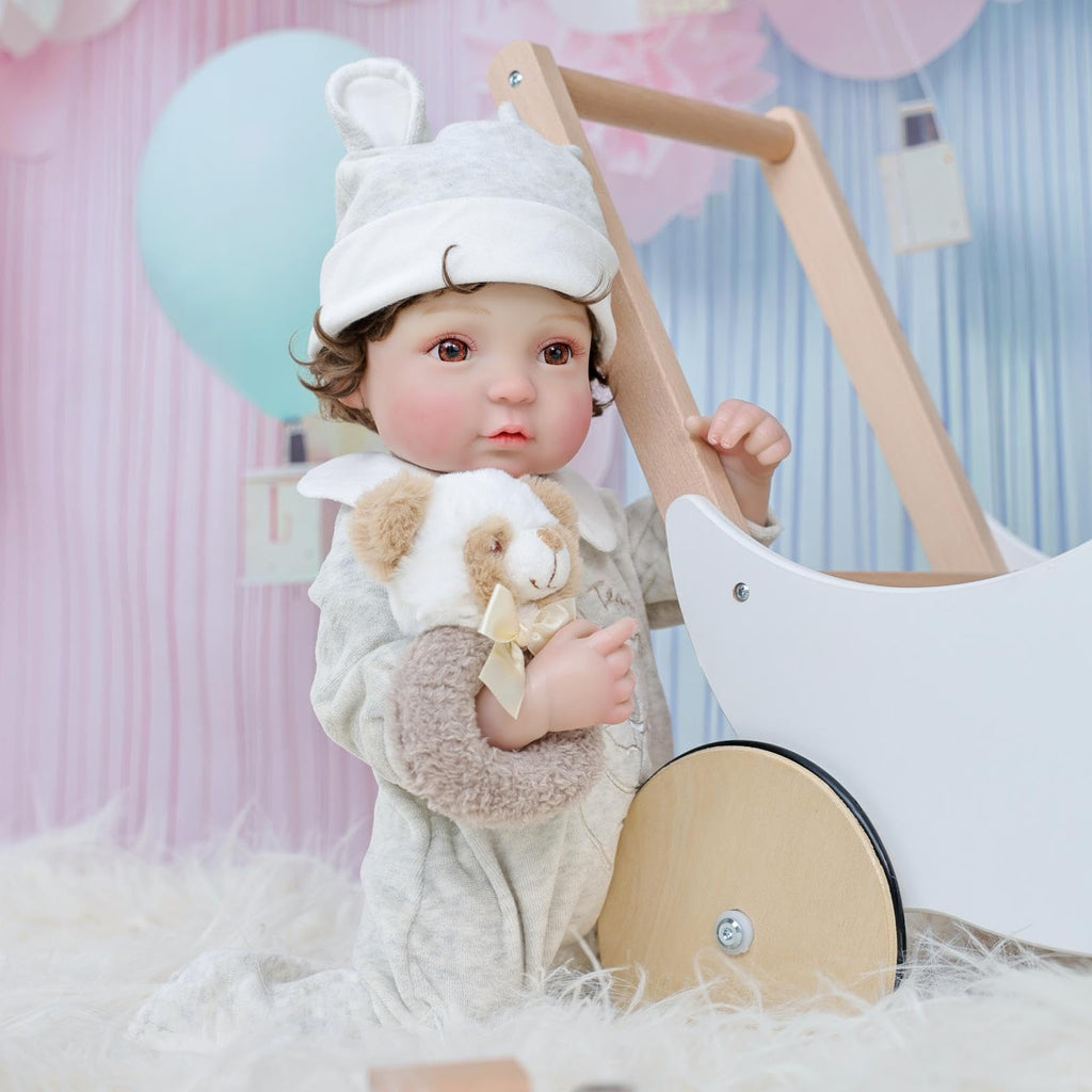 20-Inch Realistic Reborn Baby Doll with Hand-Rooted Hair X508