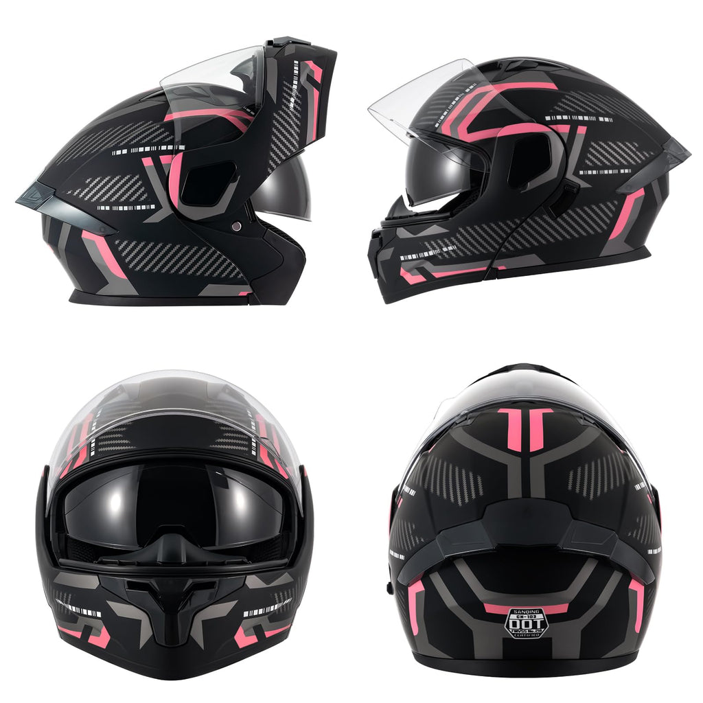 Modular Flip-Up Full Face Motorcycle Helmet L719