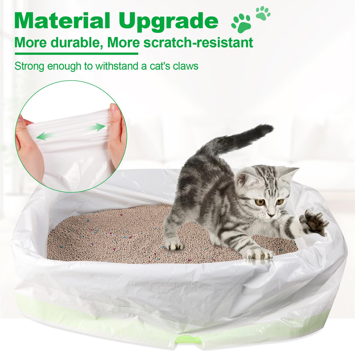 100 PCS Jumbo Cat Litter Box Liners 36"x19" M77262