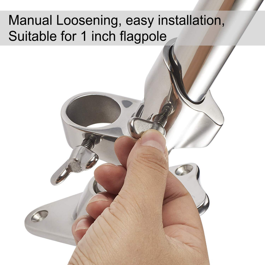 Flag Pole Bracket, 316 Marine Grade Stainless Steel O197
