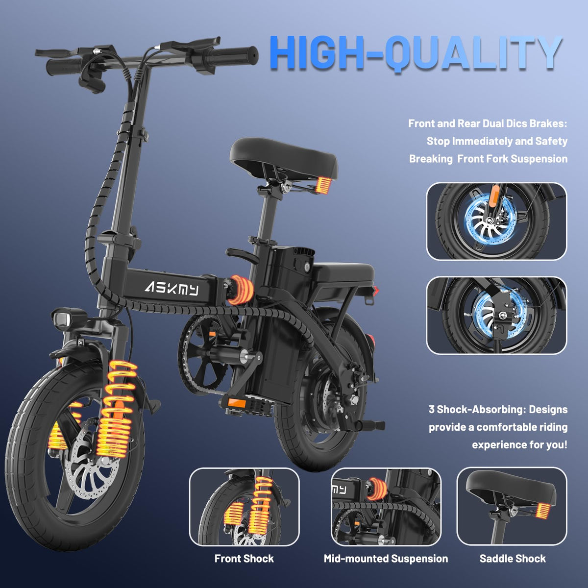 Foldable 14 Inch Electric Bike D805