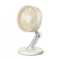 Small Quiet Table Fan with Metal Stand 3 Speed 2000mAh Rechargeable X185529