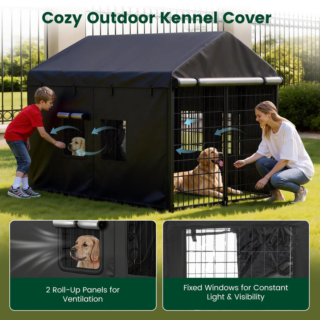 8x4x6ft Waterproof Dog Kennel Cover X476