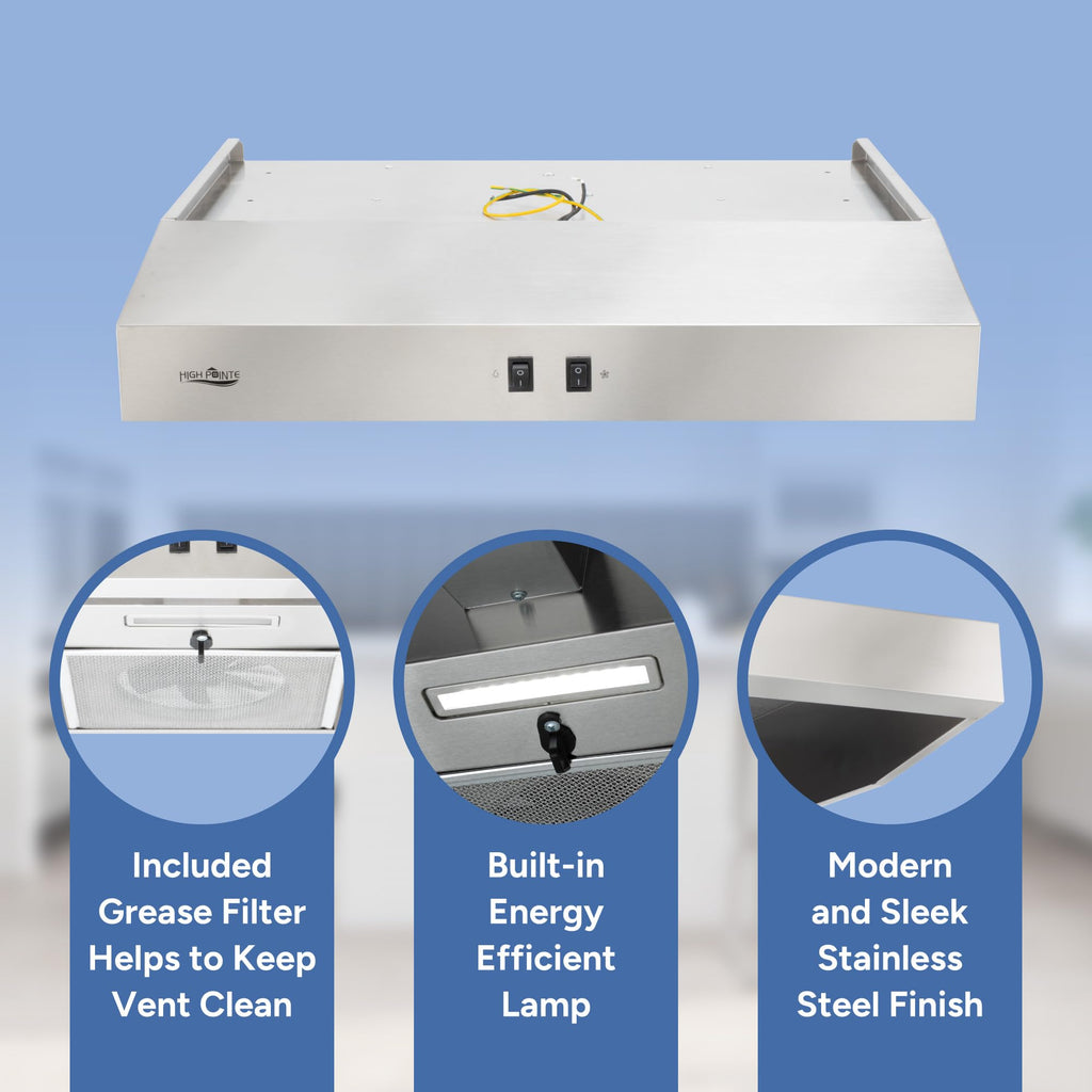 12V RV Range Hood 20" Stainless Steel G70301