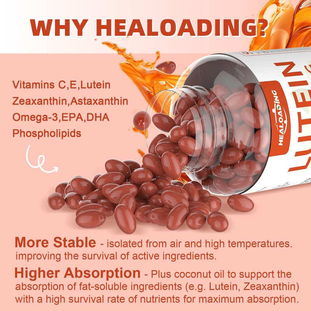 Lutein and Zeaxanthin Softgels with Vitamins C, E, Omega 3 H325
