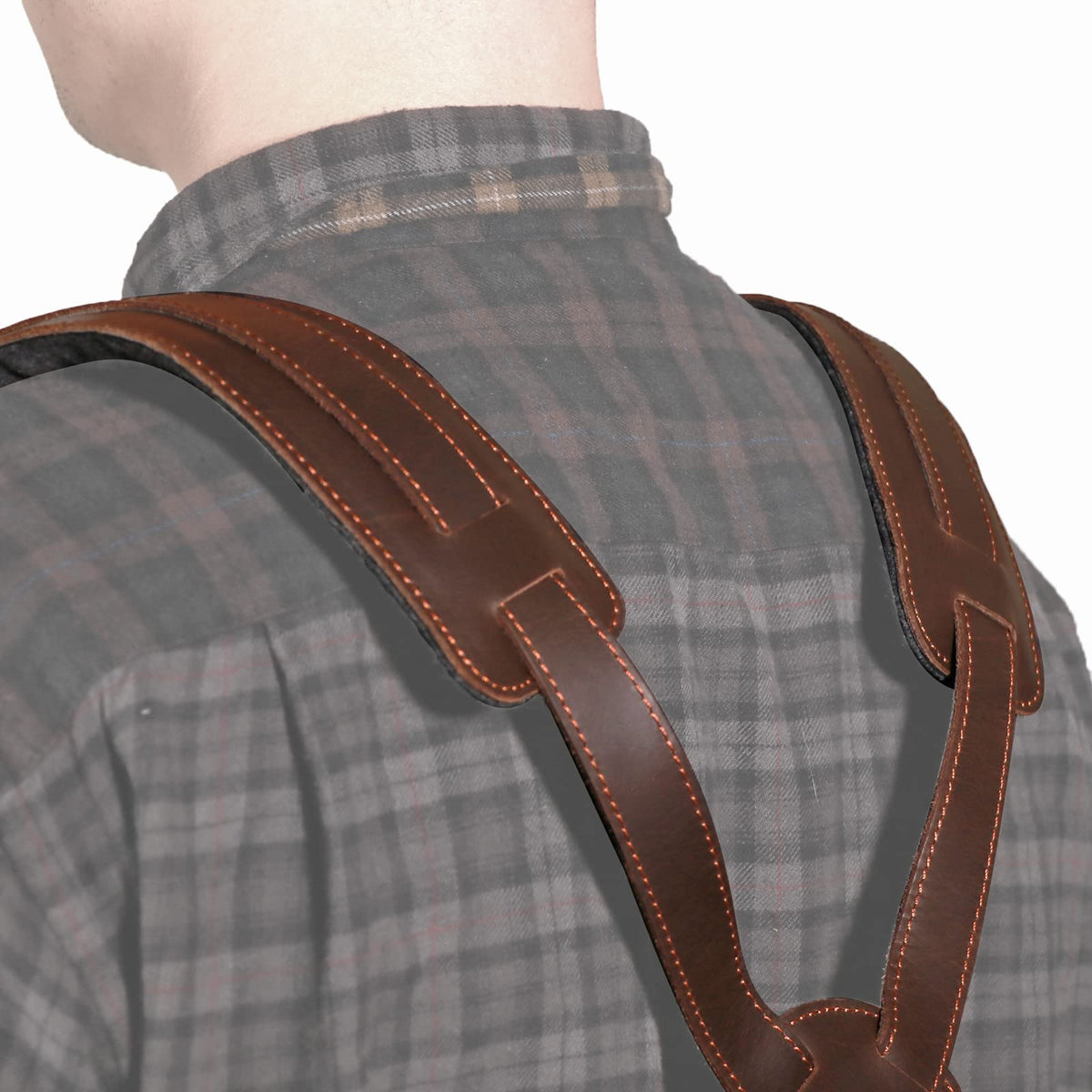 Leather Padded Tool Belt with Suspenders P6276