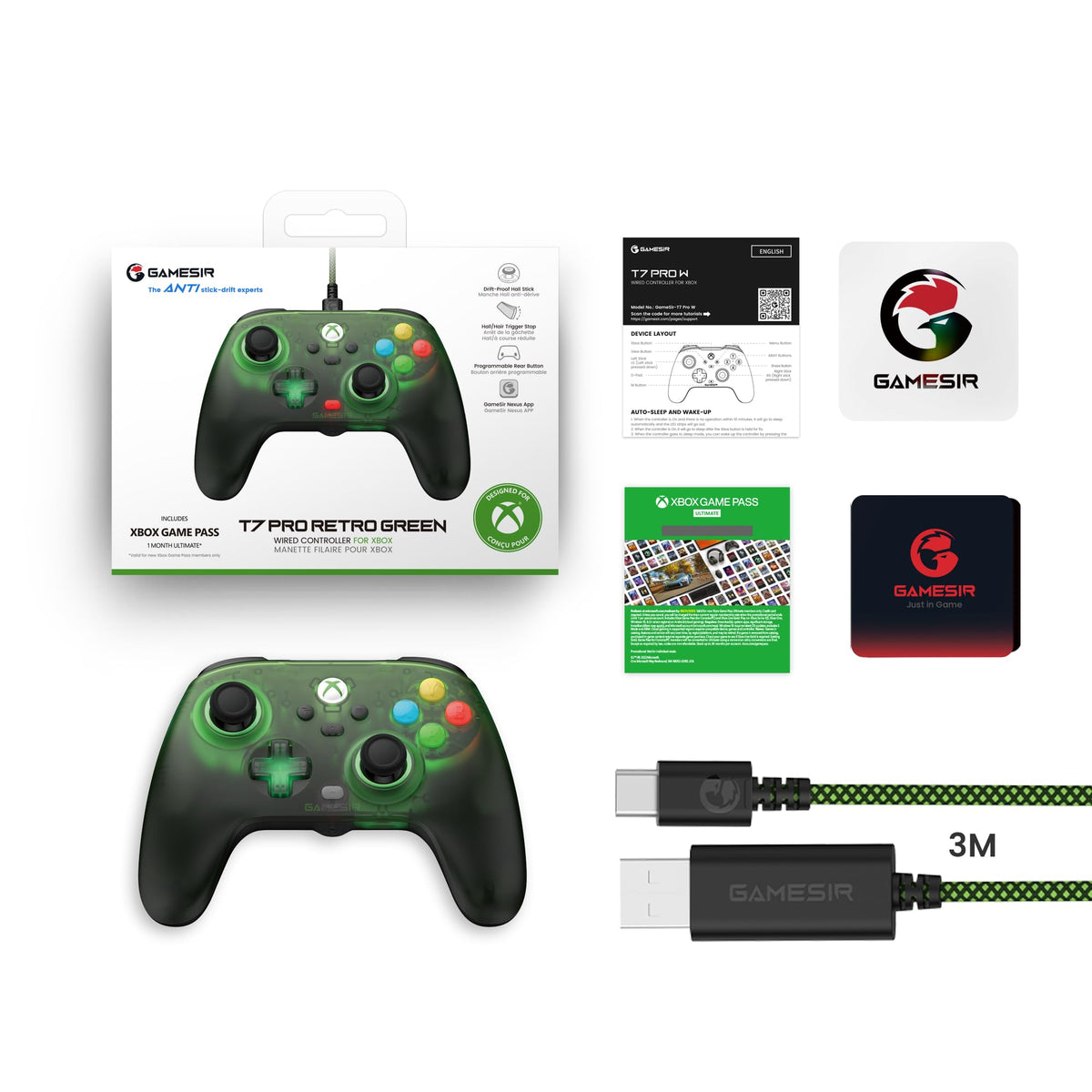 Wired Controller with Hall Effect Joysticks & Triggers N156402