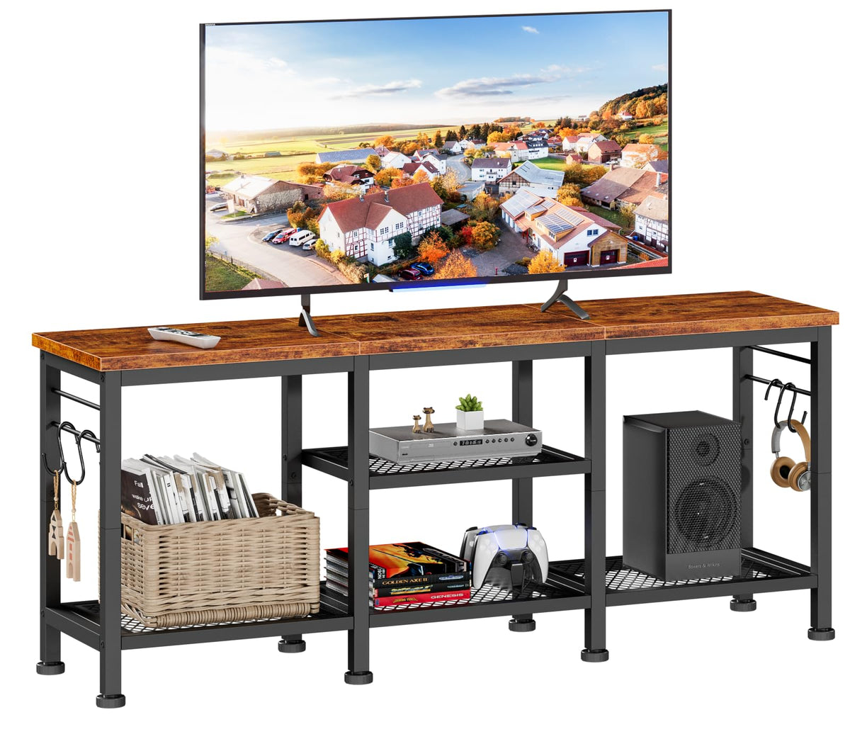 TV Stand with Open Shelves O9697