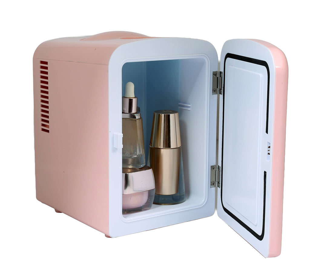 Mini Portable Compact Personal Fridge, 4 Liter Capacity, Pink G79060
