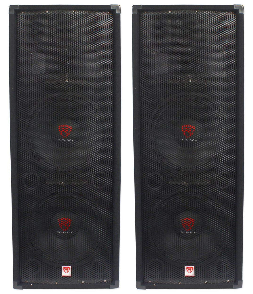 Dual 12" 3-Way 8-Ohm Passive PA Speaker, 2-Pack A571