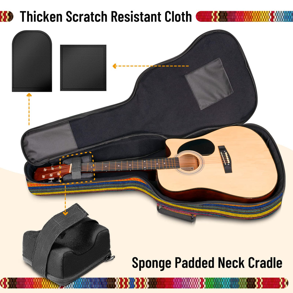 0.65in Thick Sponge Padded Acoustic Guitar Bag R662049