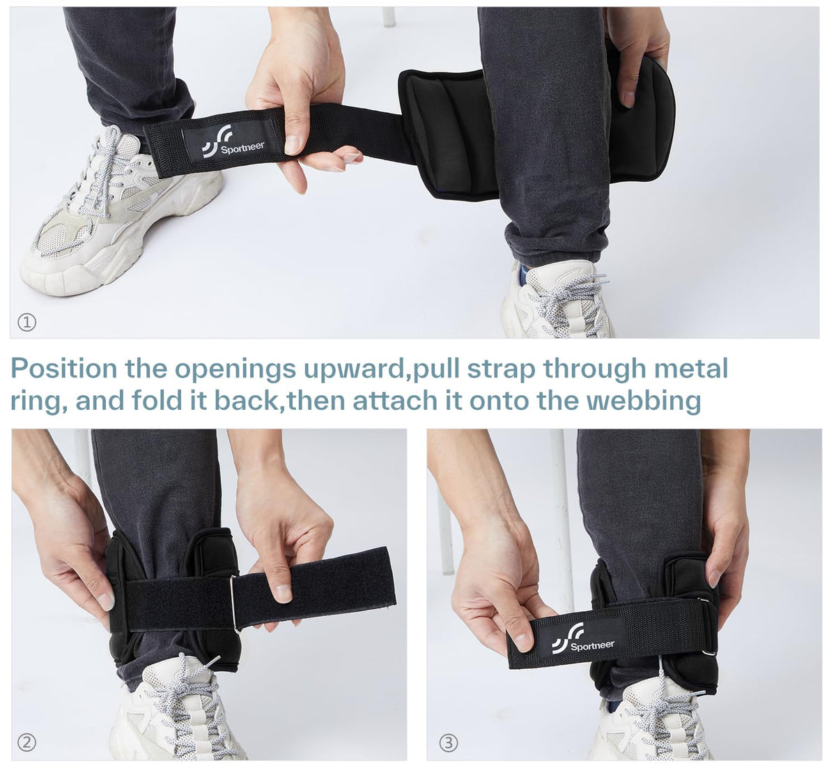 Adjustable Ankle Weights 2-7 lb per Pair G182